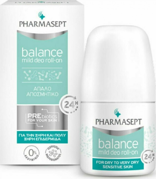 PHARMASEPT - Balance Mild Deo Roll-On, Αποσμητικό για Ευαίσθητες Επιδερμίδες - 50ml