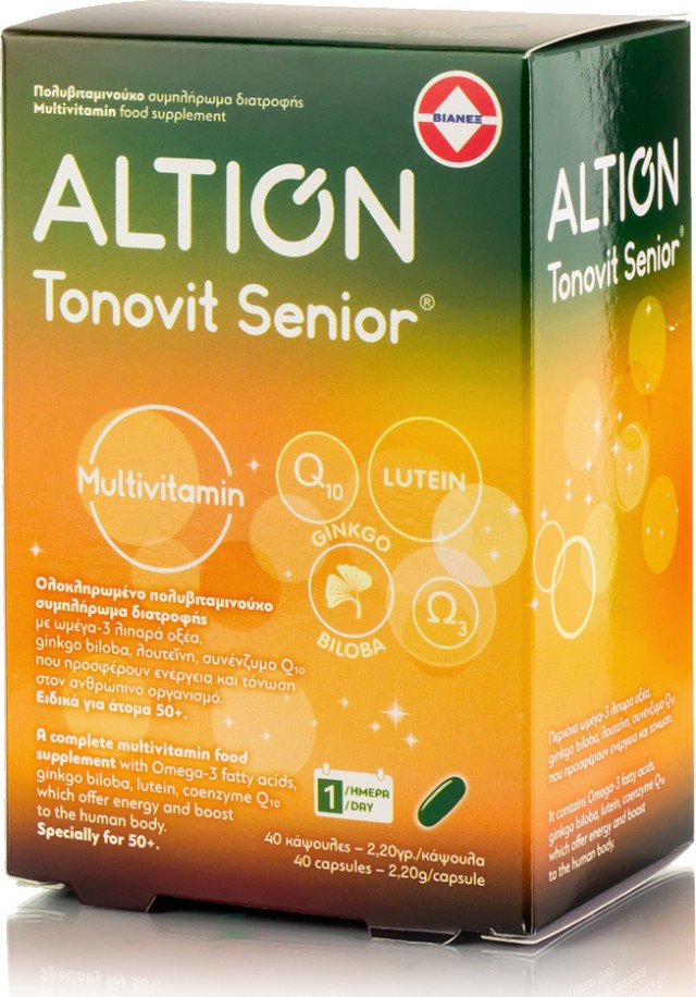 ALTION - Tonovit Senior Πολυβιταμινούχο Συμπλήρωμα Διατροφής, 40 Κάψουλες