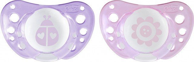 CHICCO - Physio Forma Air Pink Πιπίλα Σιλικόνης 0-6m+ Ροζ 2τμχ