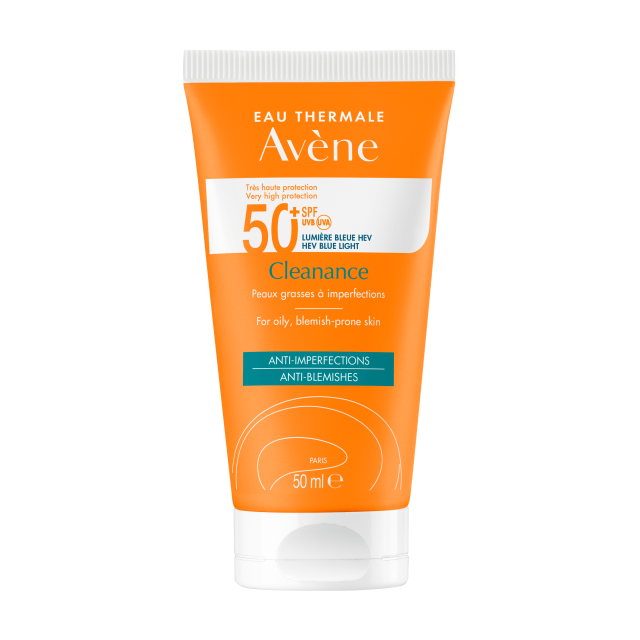 AVENE - Eau Thermale Clenance Anti-Imperfections Αντηλιακό Προσώπου για Λιπαρό Δέρμα Με Ατέλειες SPF 50+ 50ml