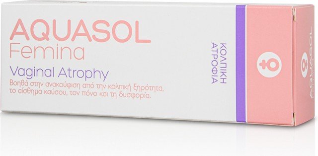 AQUASOL - Femina Vaginal Atrophy Γέλη για την Κολπική Ατροφία με 5 Απλικατέρ 30ml