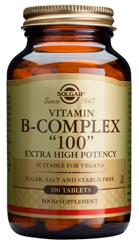 SOLGAR - Formula B-Complex Συμπλήρωμα Διατροφής με Σύμπλεγμα Βιταμινών B 100 Φυτικές Κάψουλες