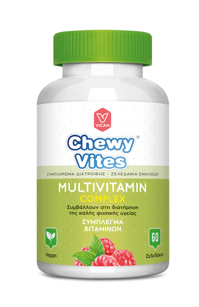 CHEWY VITES - Adults Multivitamin Complex Σύμπλεγμα Βιταμινών 60 Μασώμενα Ζελεδάκια