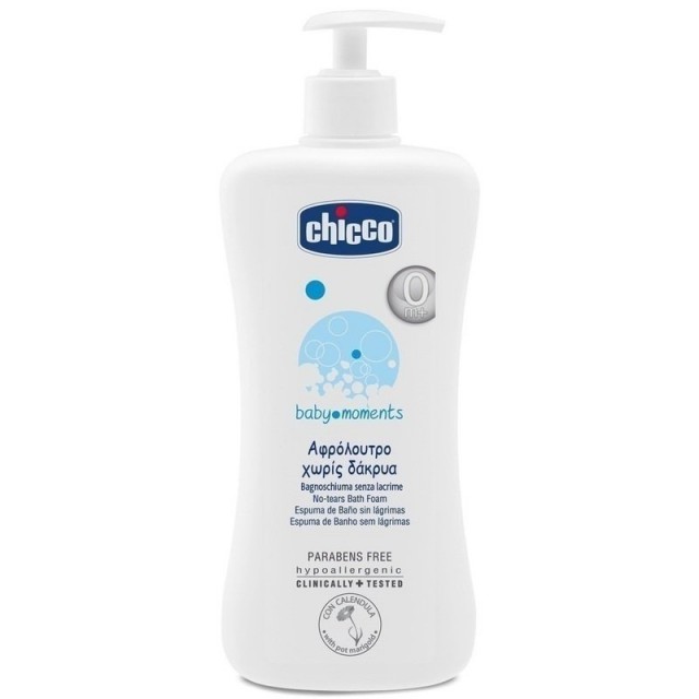 CHICCO - Baby Moments Ενυδατικό Αφρόλουτρο Χωρίς Δάκρυα 750ml