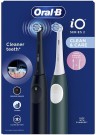 ORAL-B - IO Series 2 Duo Pack Ηλεκτρική Οδοντόβουρτσα με Αισθητήρα Πίεσης Πράσινη και Μαύρη 2 τεμάχια