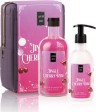 LAVISH CARE  - Xmas Body Care Set Jingle Cherry Rum - Shower Gel 500ml & Glitter Body Lotion 300ml & Νεσεσέρ