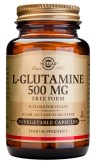 SOLGAR - L-Glutamine 500mg Συμπλήρωμα Διατροφής L-Γλουταμίνης 50 Φυτικές Κάψουλες