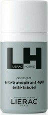 LIERAC - Homme Deodorant Roll-On 48H Ανδρικό Αποσμητικό Κατά Του Ιδρώτα - Δεν Αφήνει Ίχνη 50ml