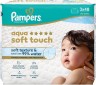 PAMPERS - Promo Pack Aqua Soft Touch Baby Wipes Μωρομάντηλα  χωρίς Οινόπνευμα με 99% Νερό 3 x 48τμχ (144τμχ)