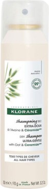 KLORANE - Avoine Dry Shampoo Ultra Gentle - Ξηρό Σαμπουάν με Γαλάκτωμα Βρώμης για Όλους τους Τύπους Μαλλιών 150ml