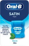 ORAL-B - Satin Floss Κηρωμένο Οδοντικό Nήμα με Γεύση Μέντας 50m