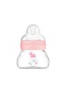 MAM - Feel Good Γυάλινο Μπιμπερό 0m+ Ροζ 170ml