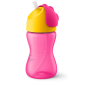 AVENT - Bendy Straw Cup Pink Κύπελλο με Καλαμάκι Ροζ 12m+ 300ml