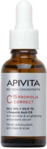 APIVITA - C15 Propolis Correct Vit. C 15% + Vit. E 1% + Propolis AoX-CR Serum 30ml