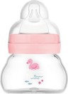 MAM - Feel Good Γυάλινο Μπιμπερό 0m+ Ροζ 90ml