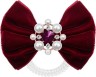 INVISIBOBBLE - Slim Bowtique British Royal Take a Bow Red Velvet & Pearls Λαστιχάκι Μαλλιών Διάφανο με Κόκκινη Κορδέλα 1τμχ