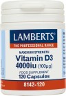LAMBERTS - Vitamin D3 4000iu (100μg) 120caps