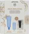 APIVITA - Promo Aqua Beelicious Hydration & Freshness Healthy Glow Hydrating Fluid Cream Tinted SPF30 & Aqua Beelicious Booster 10ml & Μαύρο Gel Καθαρισμού 5ml