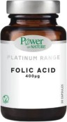 POWER HEALTH - Platinum Range Folic Acid 400mg - Συμπλήρωμα Διατροφής με Φολικό Οξύ 30caps