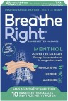 BREATH RIGHT - Menthol Ρινικές Ταινίες με Μενθόλη Για Την Άμεση Ανακούφιση Από Την Ρινική Συμφόρηση Μεσαίου Μεγέθους 10 τεμάχια
