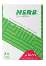 HERB - Spare Filter, Ανταλλακτικά φίλτρα ανταλλακτικά φίλτρα πίπας 24τμχ