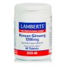 LAMBERTS -  Korean Ginseng 1200mg - Συμπλήρωμα Διατροφής με Κορεάτικο Τζίνσενγκ για την Υγεία και την Ευεξία., 60tabs