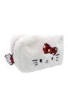 TAKE CARE - Hello Kitty Γούνινο Νεσεσέρ & Γούρι Hello Kitty Λευκό 1τμχ