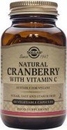 SOLGAR -  Natural Cranberry With Vitamin C Συμπλήρωμα Διατροφής Με Βιταμίνη C 60 Ταμπλέτες