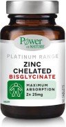 POWER HEALTH - Platinum Range Zinc Chelated Bisglycinate 25mg 90tabs
