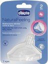 CHICCO - Natural Feeling Θηλή από Σιλικόνη Μέτριας Ροής για 2+ μηνών