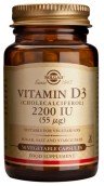 SOLGAR - Vitamin D3 2200iu 50 Φυτικές Κάψουλες