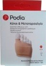 PODIA - Bunion & Metatarsal Dual Relief Ελαστικό Επίθεμα γέλης για το Κότσι & Μεταταρσαλγία,No 35-38 1 ζευγάρι