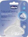 CHICCO - Natural Feeling Θηλή από Σιλικόνη Αργής Ροής για 0+ μηνών