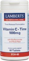 LAMBERTS -  Vitamin C 1000mg Time Release Βιταμίνη C Βραδείας Απελευθέρωσης 60tabs