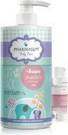 PHARMASEPT - Promo Baby Care Tol Velvet Mild Bath Απαλό παιδικό Αφρόλουτρο για Σώμα και Μαλλιά 1Lt & Mini Size Mamas Intim Gel 40ml