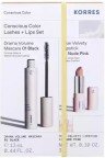 KORRES - Promo Conscious Color Lashes + Lips Set Drama Volume Mascara 01 Black 13ml & True Velvety Lipstick 13 Nude Pink 3gr